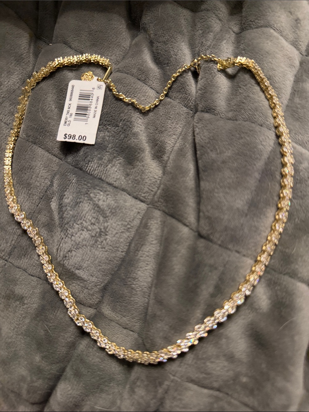 Kendra Scott Gold Crystal Chain Necklace
